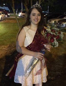 Caroline Homecoming Queen 2015-16 - after the game in the parking lot