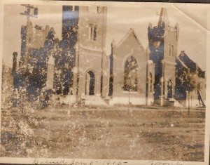 Church 1915 after fire - 1