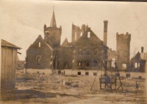 Church 1915 after fire - 2