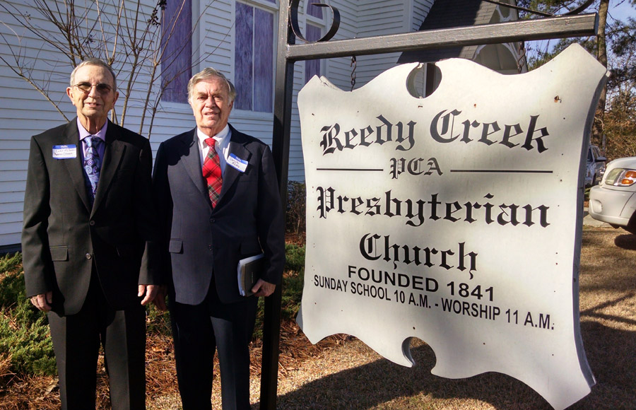 Reedy Creek Clerk Of Session Curt McSwain and Reedy Creek Pulpit Supply Dr. Douglas Kelly